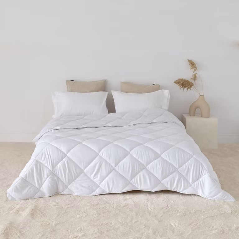 Relleno nórdico Happyfriday de microfibra blanca para invierno, 450 g, 200 x 200 cm
