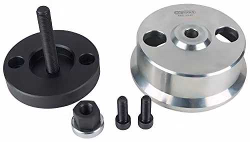 Juego de herramientas para montaje de juntas de cigüeñal y rodillos guía KS Tools 460.3940 en acero inoxidable color negro