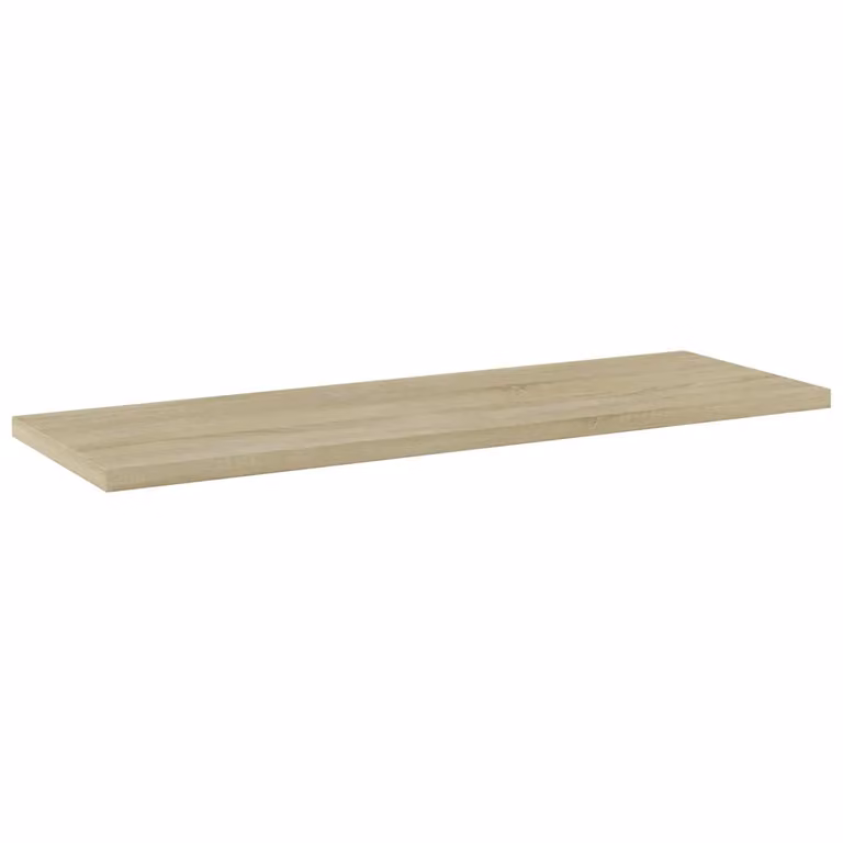 Set de 4 estantes de pared vidaXL en madera contrachapada color roble sonoma, An/P/Al: 60 x 20 x 1,5 cm