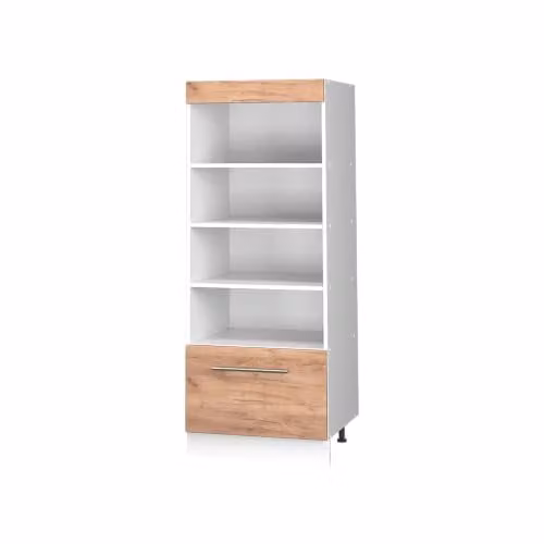 Vicco Estantería de Cocina Fame-Line en Roble y Blanco, An: 60 cm, Al: 153,6 cm, P: 49,5 cm