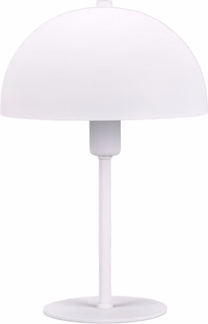 Lámpara de mesa Nola de Trio Leuchten en color blanco y acabado metálico con casquillo E14