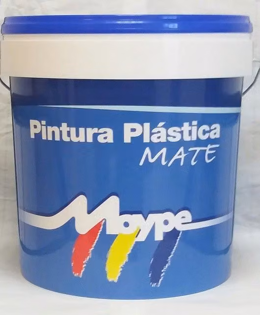 Pintura plástica mate Moype para interior y exterior, color blanco, 15 l
