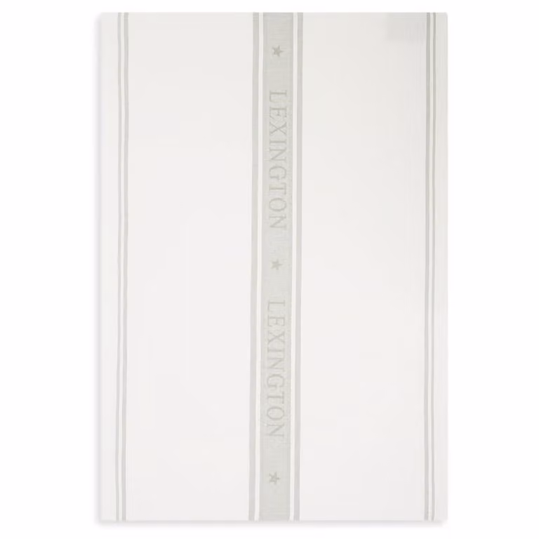 Paño de cocina Lexington Icons Star en blanco y verde salvia, An/P: 50 x 70 cm