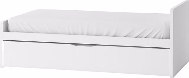 Cama nido Mio de El Corte Inglés con costado derecho alto en color blanco
