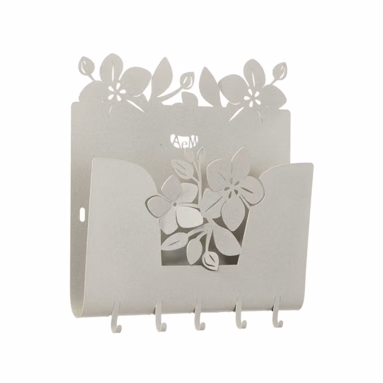 Llavero de pared Arti & Mestieri en metal color beige, An/Al/P: 28 x 24 x 5 cm