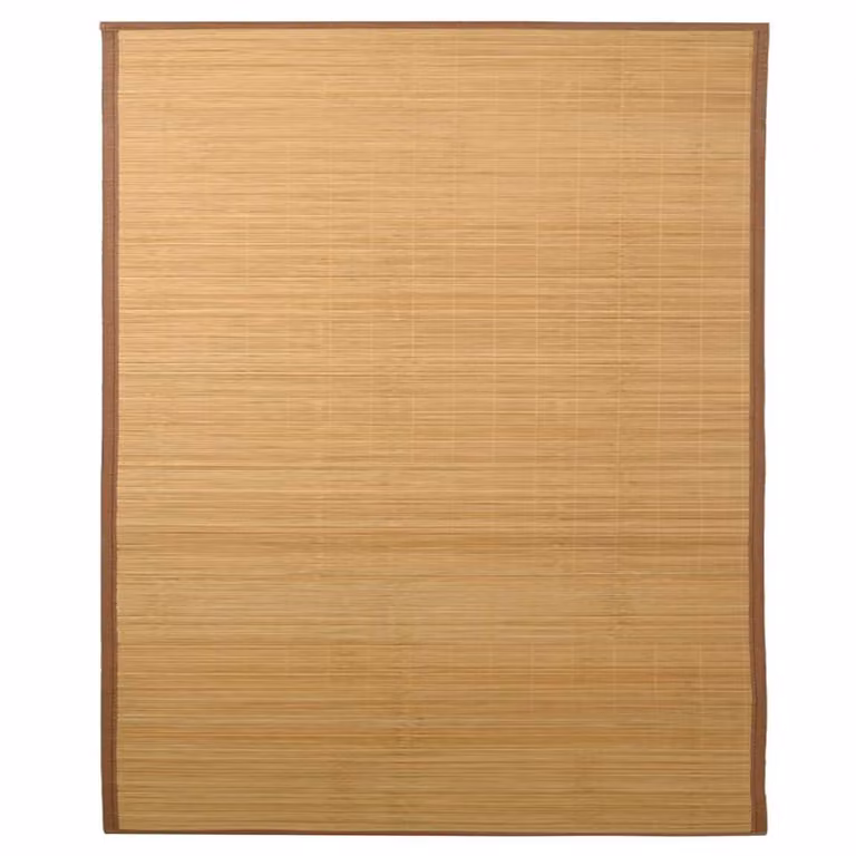 Alfombra de bambú vidaXL color beige y marrón, diseño moderno y antideslizante, An/P: 160 x 230 cm
