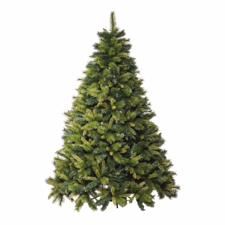 Árbol de Navidad artificial MondoViro de color verde con diseño clásico y estructura de metal y plástico, Altura: 185 cm