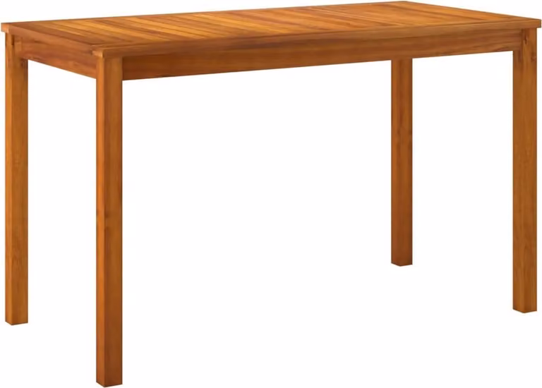Mesa de jardín Syfax de madera maciza de acacia en color marrón, An/P/Al: 110 x 55 x 67 cm