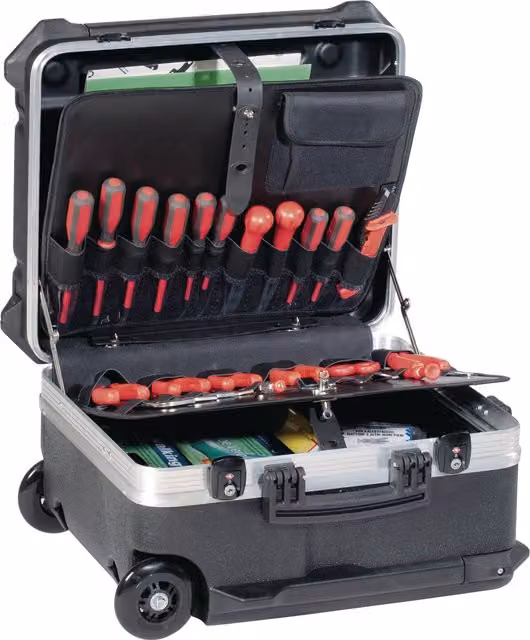 Maleta Rígida Tecwerk Negra de 64l con Insertos An/P/Al: 47 x 39 x 30 cm