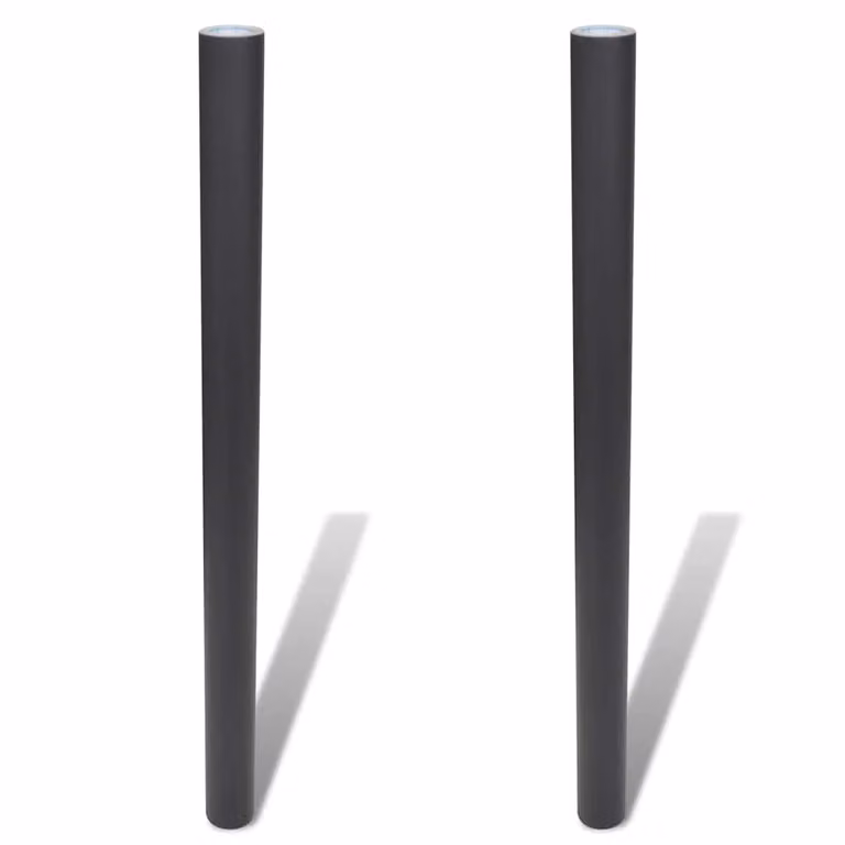 Pizarra adhesiva de pared negra vidaXL con 2 rollos y tizas de 0,6 x 3 m