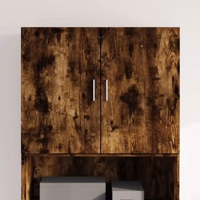 Mueble de almacenamiento mural Rio de HELLOSHOP26 con diseño moderno en color marrón roble, An/P/Al: 80 x 42,5 x 64 cm