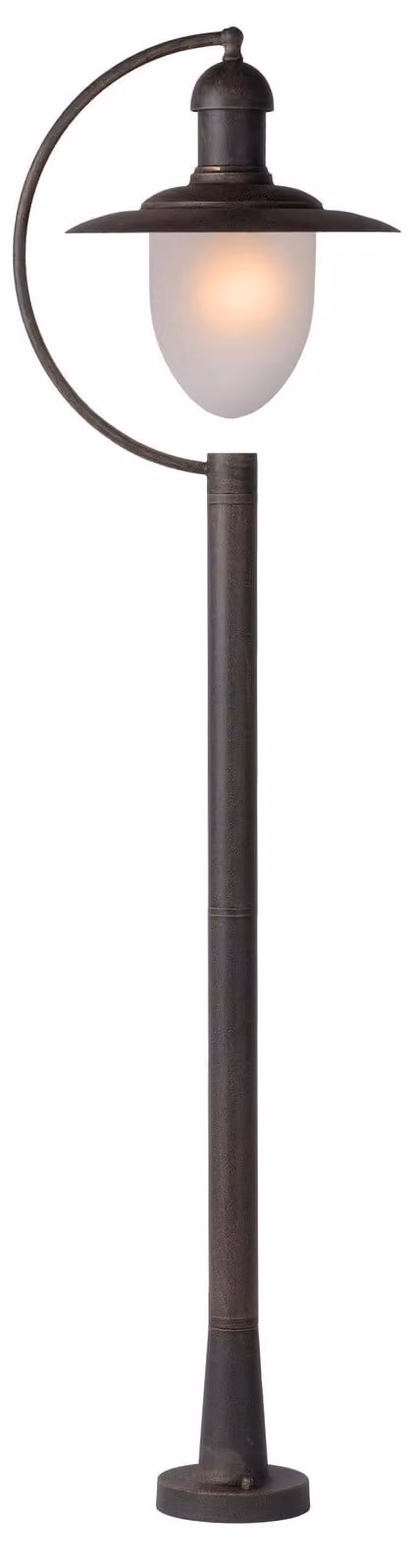 Lámpara de jardín tipo farol Lucide 11873/01/97 en color plata con tecnología LED regulable y acabado metálico