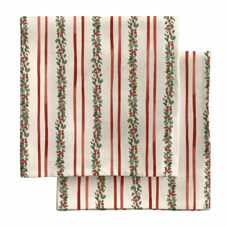 Pack de 2 servilletas de algodón Muare Home multicolor de 43 x 43 cm