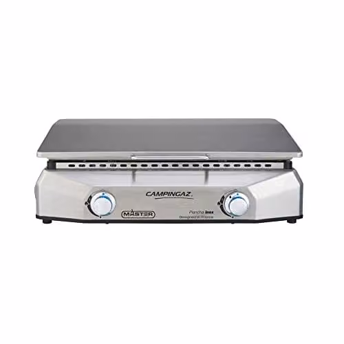 Plancha de asar a gas Master de Campingaz en acero inoxidable color plata