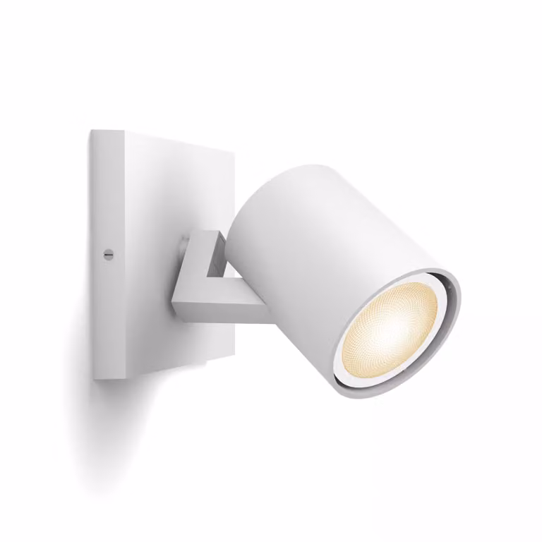Foco LED Philips Hue White Ambiance con Bluetooth, regulable y con mando incluido, color blanco