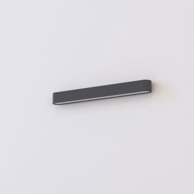 Aplique de pared LED Soft Wall 7528 de Nowodvorski Lighting en aluminio color grafito con casquillo G13 de 11W