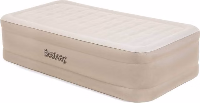 Colchón hinchable Bestway con bomba eléctrica integrada, beige y multicolor, An/P/Al: 191 x 97 x 46 cm