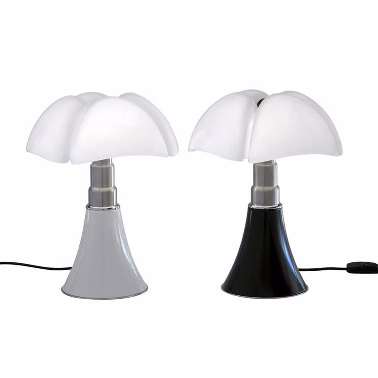 Lámpara de mesa LED Minipipistrello de Martinelli Luce en color marrón y metal para tu salón