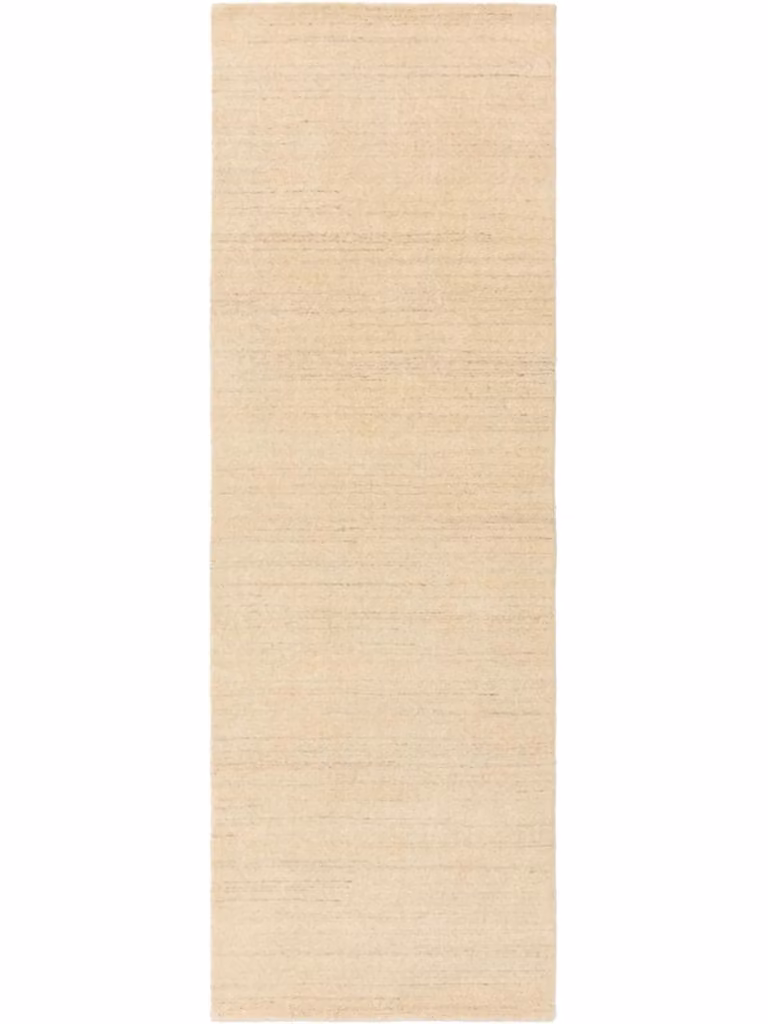 Alfombra de pasillo Benuta de lana color beige, An/P: 80 x 250 cm