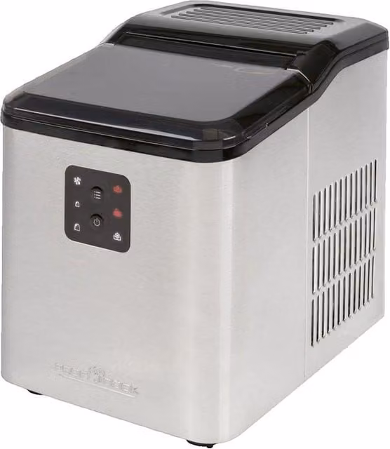 Fabricador de hielo Proficook EWB 1253 en acero inoxidable y color plata con apagado automático y cuchara para hielo