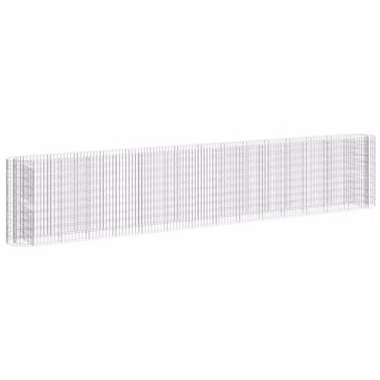 Arriate de gaviones Syfax de acero galvanizado color plata An/P/Al: 540 x 50 x 100 cm