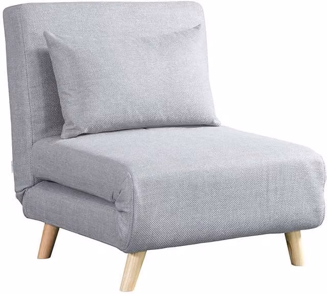 Sillón cama abatible SNOOZE de Home Deluxe con función de dormir en color gris
