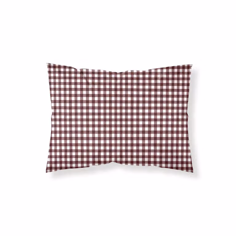 Funda de almohada Muare Home de algodón color rojo de 80x80 cm