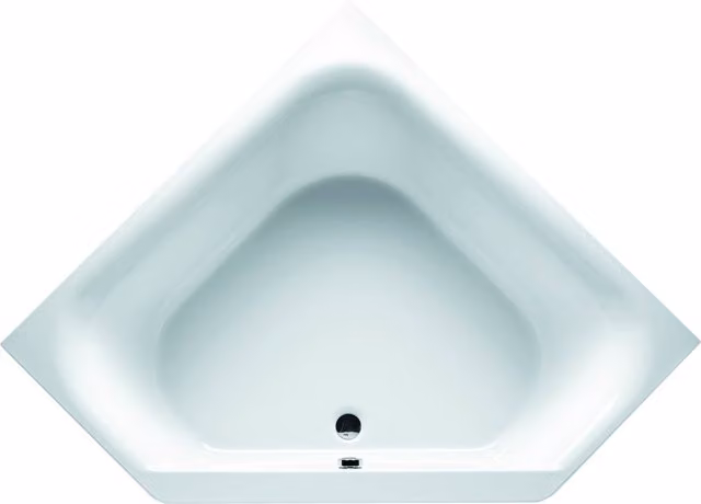Bañera de esquina empotrada Riho Austin de 2 plazas en color blanco, An/P/Al: 145 x 145 x 48 cm