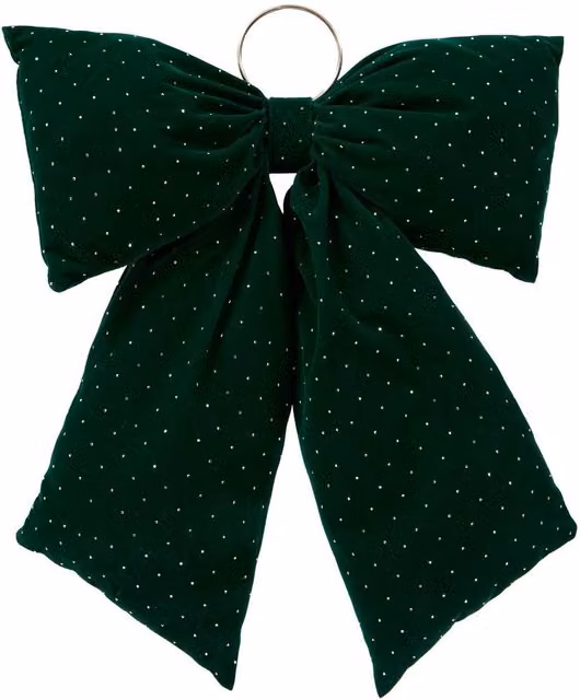 Nudo de abeto acolchado verde de Feeric Lights & Christmas, An/An: 46 x 38 cm