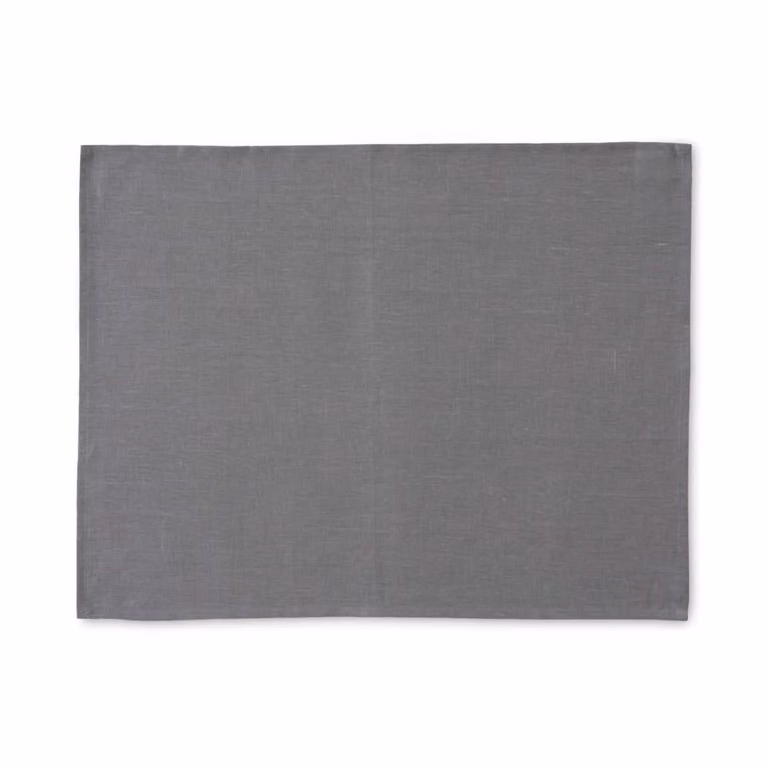 Pack de 4 salvamanteles de lino Muare Home en color antracita, An/P: 35 x 45 cm