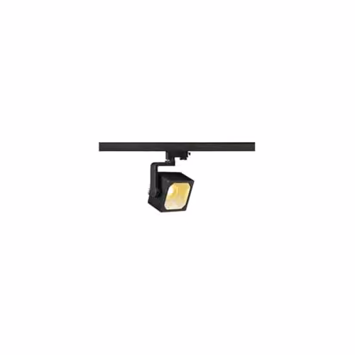 Foco proyector LED SLV EURO CUBE para sistema trifásico, color negro, 28,5 W, 2100 lm, 3000K, ángulo de 60 grados