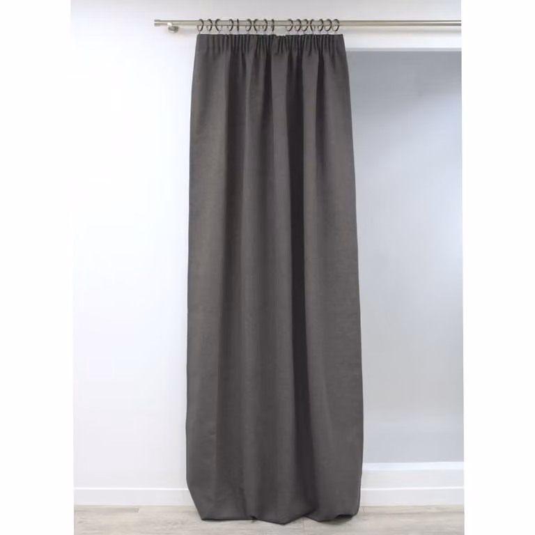 Cortina Opaca Total Moondream LumenControl con Trabilla Fruncida, Gris, An: 130 cm, Al: 250 cm