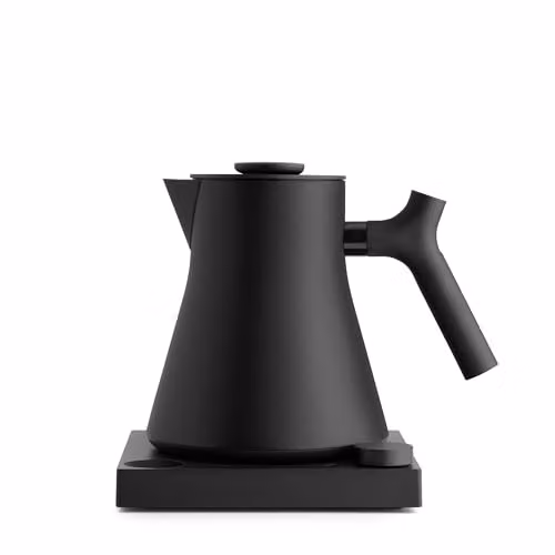Hervidor de té eléctrico Fellow Corvo EKG Pro con control de temperatura y temporizador, Negro mate
