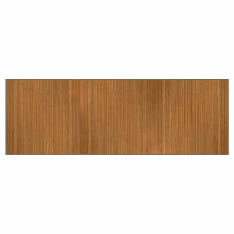 Alfombra rectangular de bambú vidaXL marrón An/P: 100 x 300 cm