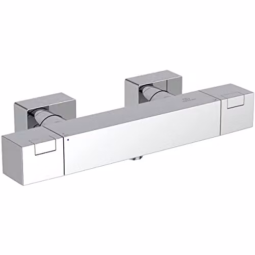 Grifo termostático para ducha Ideal Standard Ceratherm C100 de monomando en acabado cromado con seguridad de parada y ahorro de agua