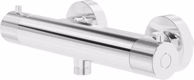 Grifo de ducha termostático Cooke & Lewis con monomando y acabado cromado plateado para montaje en pared