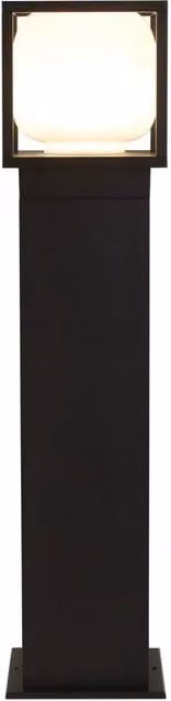 Lámpara de pie LED LICHT-ERLEBNISSE moderna para jardín y terraza, color blanco y negro, IP54, 3000 K, 746 lm, Altura: 65 cm