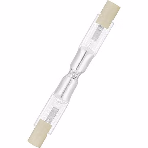 Bombilla halógena lineal Osram R7s de 48W en color blanco transparente