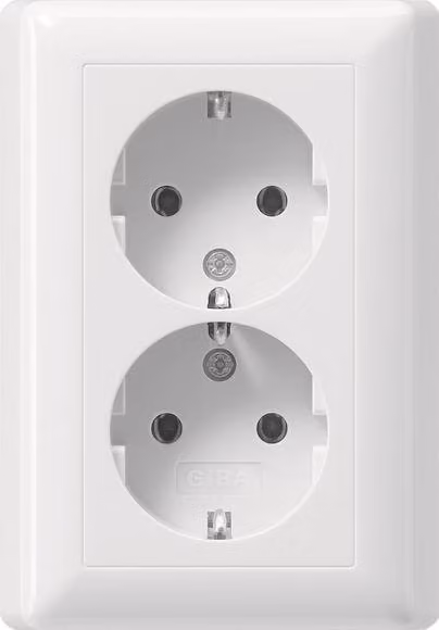 Enchufe de pared empotrado Gira Standard 55 blanco 16 A 250 V