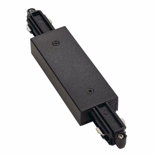 Conector longitudinal SLV negro para carril conductor monofásico 1PH