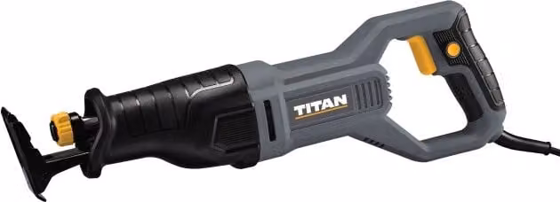 Sierra de sable Titan de 850W en color gris