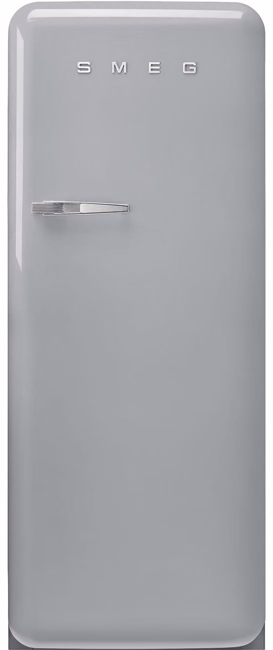 Nevera de pie Smeg FAB28RSV6 con sistema No Frost, 270 litros, color gris, clase energética C y 35 dB