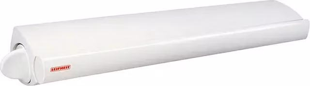 Tendedero retráctil de pared Rollfix 210 Longline Leifheit con tensor, 21 m de tendido, color blanco, An/P/Al: 48 x 48 x 48 cm