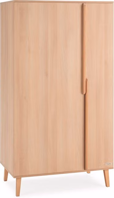 Armario infantil Micuna Martha de 2 puertas en madera de roble color marrón y beige
