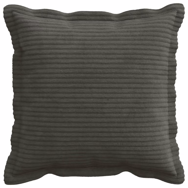 Pack de 2 fundas de almohada HOUTEN de vidaXL en pana color gris antracita, 40 x 40 cm