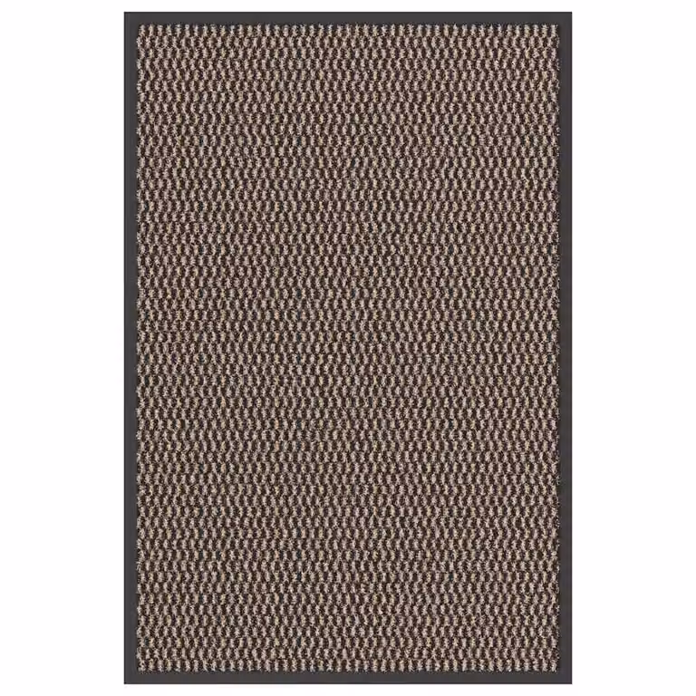 Felpudo antideslizante vidaXL marrón de forma rectangular, An/P: 60 x 90 cm