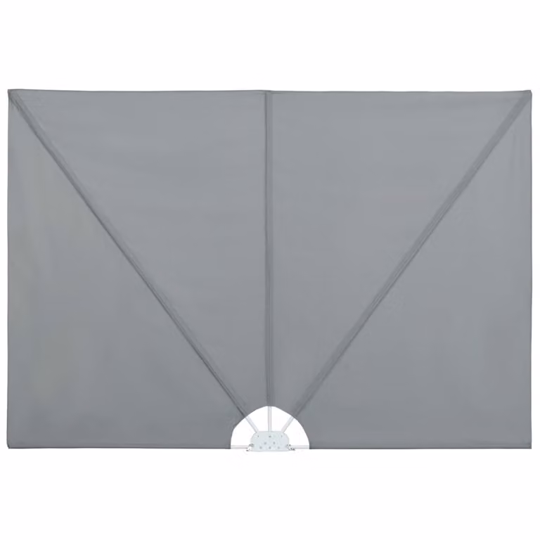 Toldo lateral plegable Syfax para terraza y balcón en gris, An/Al: 400 x 200 cm