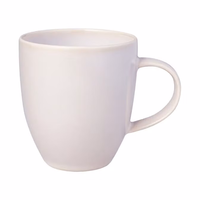 Taza de porcelana Villeroy & Boch Crafted Cotton en color blanco y beige de 350 ml