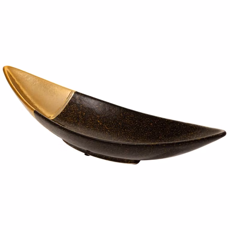 Centro de mesa decorativo Wanderlust deco de cerámica multicolor con detalles en negro y dorado, An/P/Al: 41 x 14 x 9,5 cm