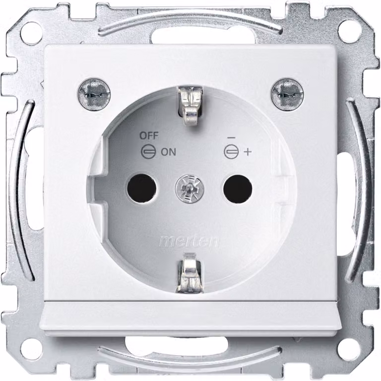 Enchufe CEE 7/3 blanco Merten modelo MEG2304-0419